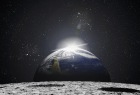 Купить фотообои Вид на Землю с Луны по доступной цене в Москве